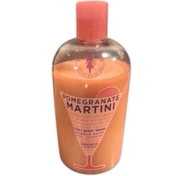 Rare Temptations Pomegranate Martini 3 in 1 Body Wash Bubble Bath and Shampoo